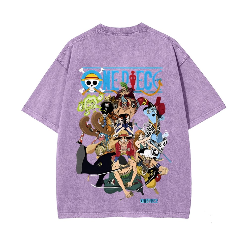 OP-Luffy Vintage Oversized T-Shirt