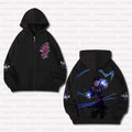 Unisex Graphic Streetwear Vintage Zipper Cardigan Plush Hoodie