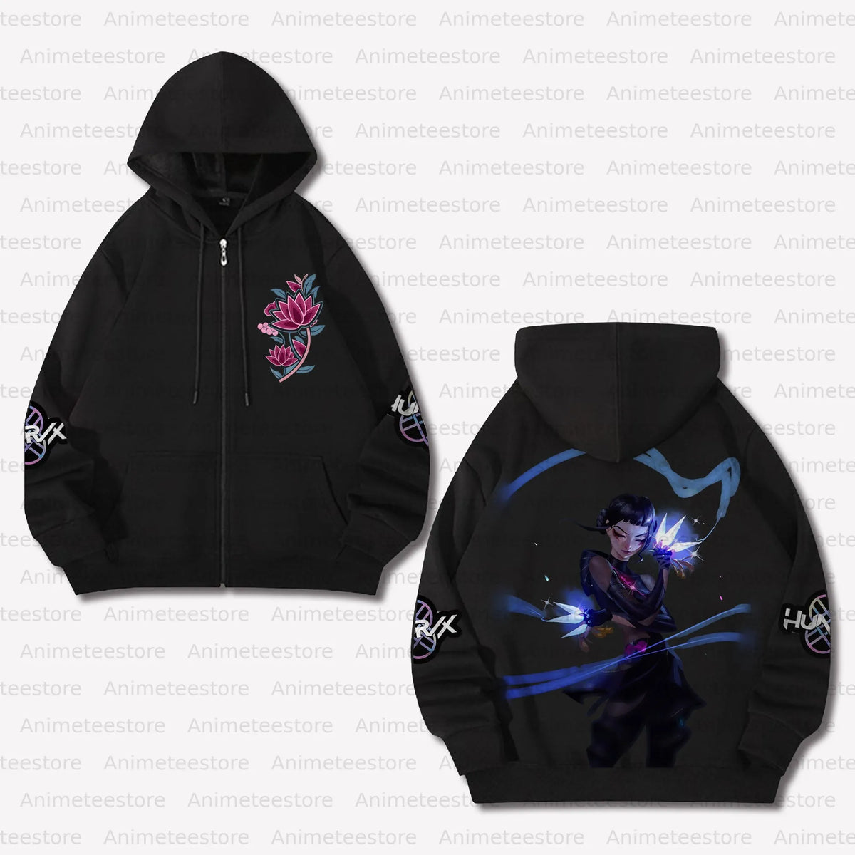 Unisex Graphic Streetwear Vintage Zipper Cardigan Plush Hoodie
