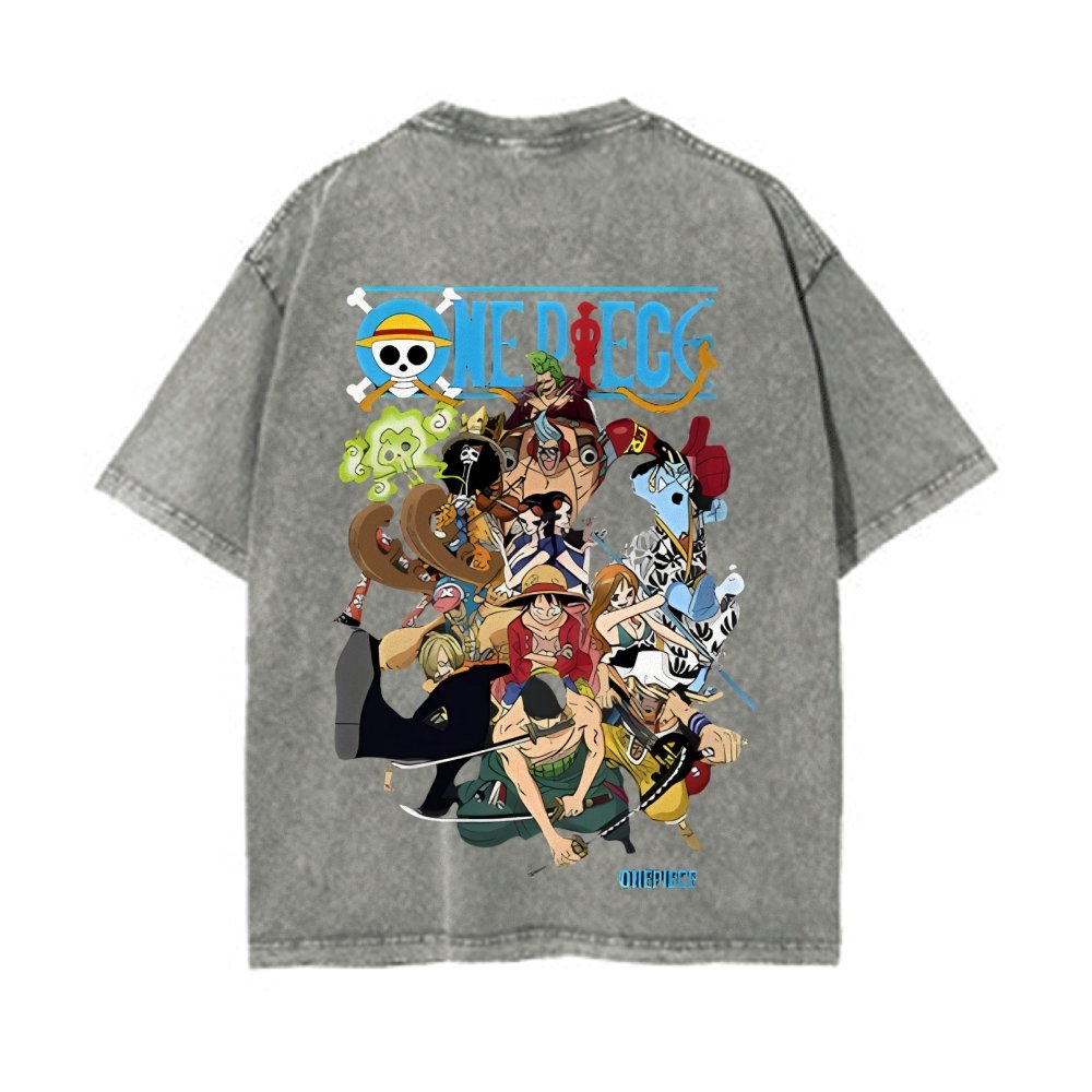 OP-Luffy Vintage Oversized T-Shirt