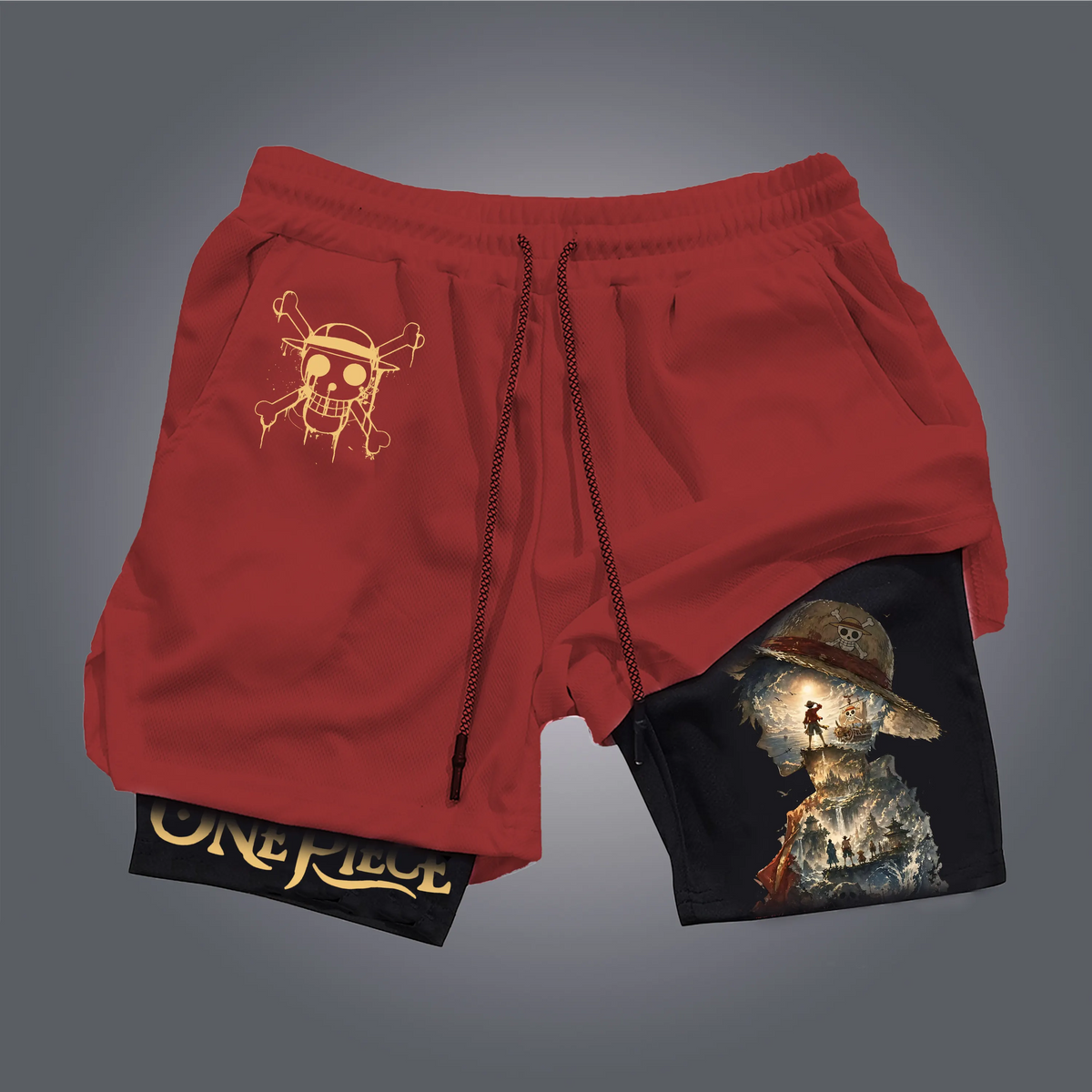Unisex Casual Anime Style Shorts