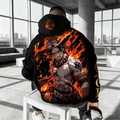 OP-Unisex Anime Inspired Vintage Plush Hoodie