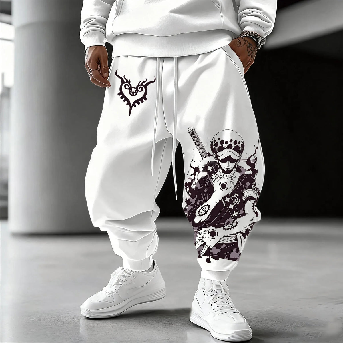 0P-Unisex Anime Inspired Vintage Pants