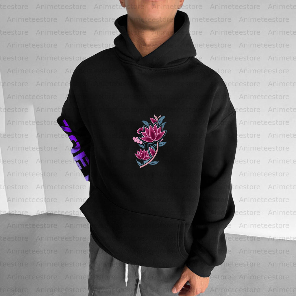 Plus Velvet Unisex Anime Graphic Streetwear Vintage Hoodie