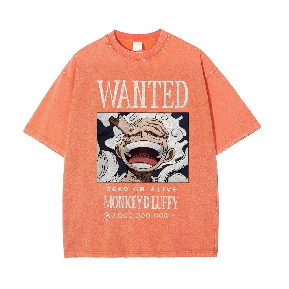 OP-Luffy Vintage Oversized T-Shirt