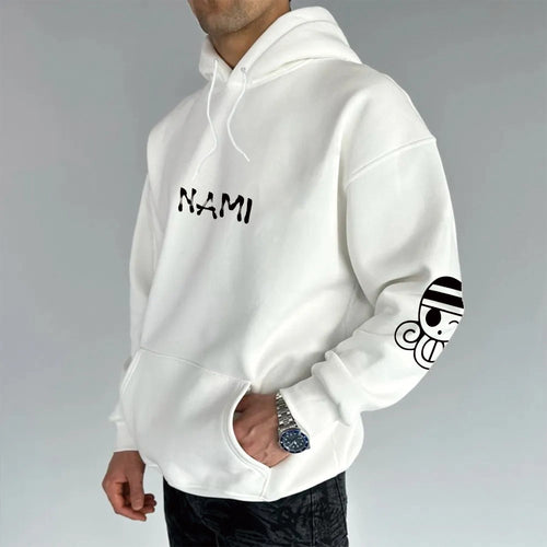 0P-Unisex Anime Graphic Streetwear Vintage Plush Hoodie