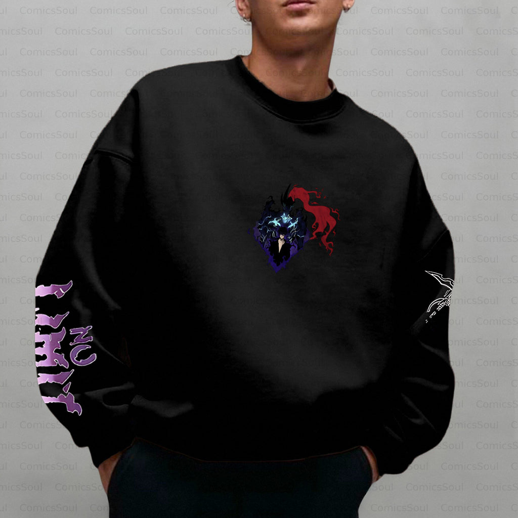 Plus Velvet Unisex Anime Inspired Vintage Sweatshirt