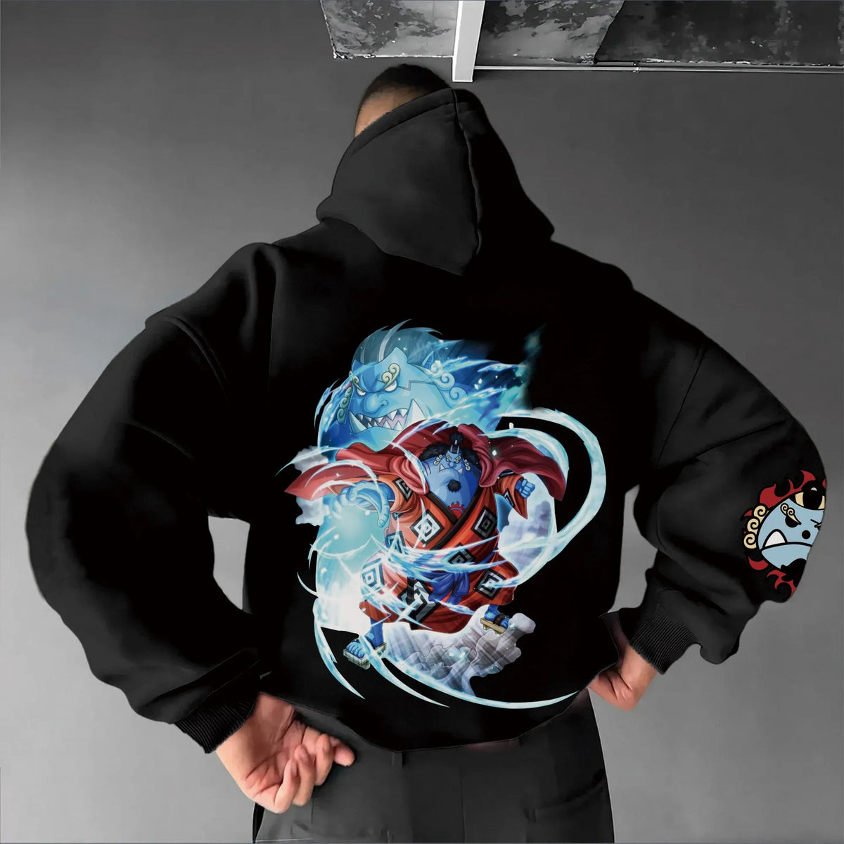 0P-Unisex Anime Graphic Streetwear Vintage Plush Hoodie