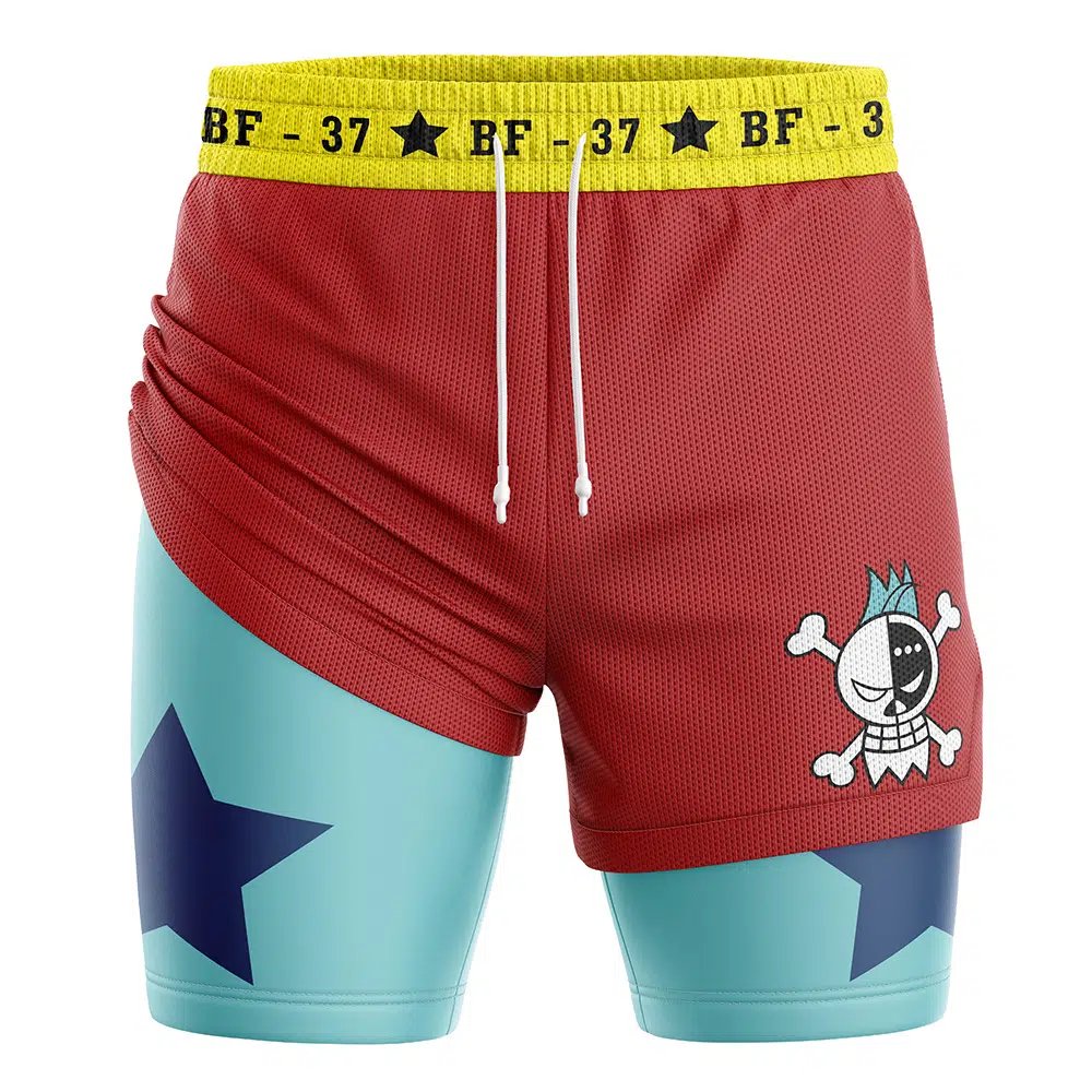0P-Franky Straw Hat   2-in-1 Performance Shorts
