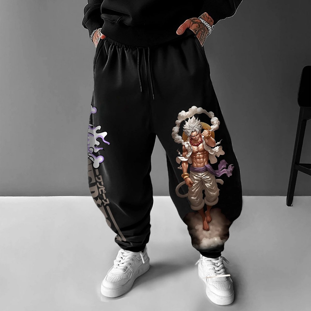 OP-Unisex Casual Anime Streetwear Pant