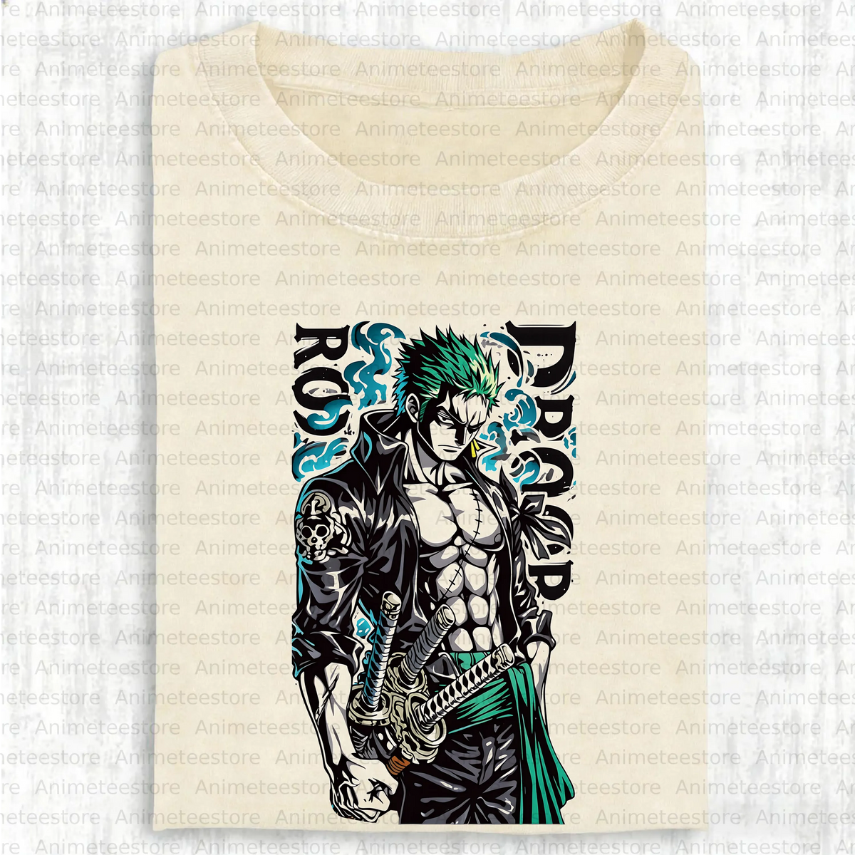 OP-Unisex Anime Inspired Vintage Washed T-Shirt