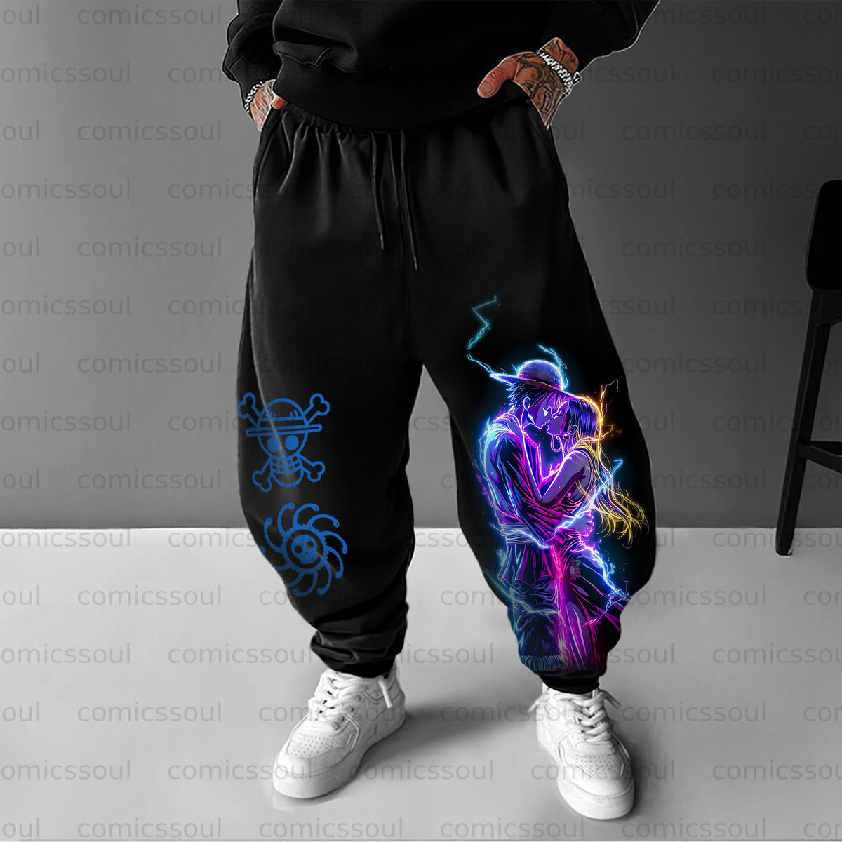 Unisex Anime Inspired Vintage Pants