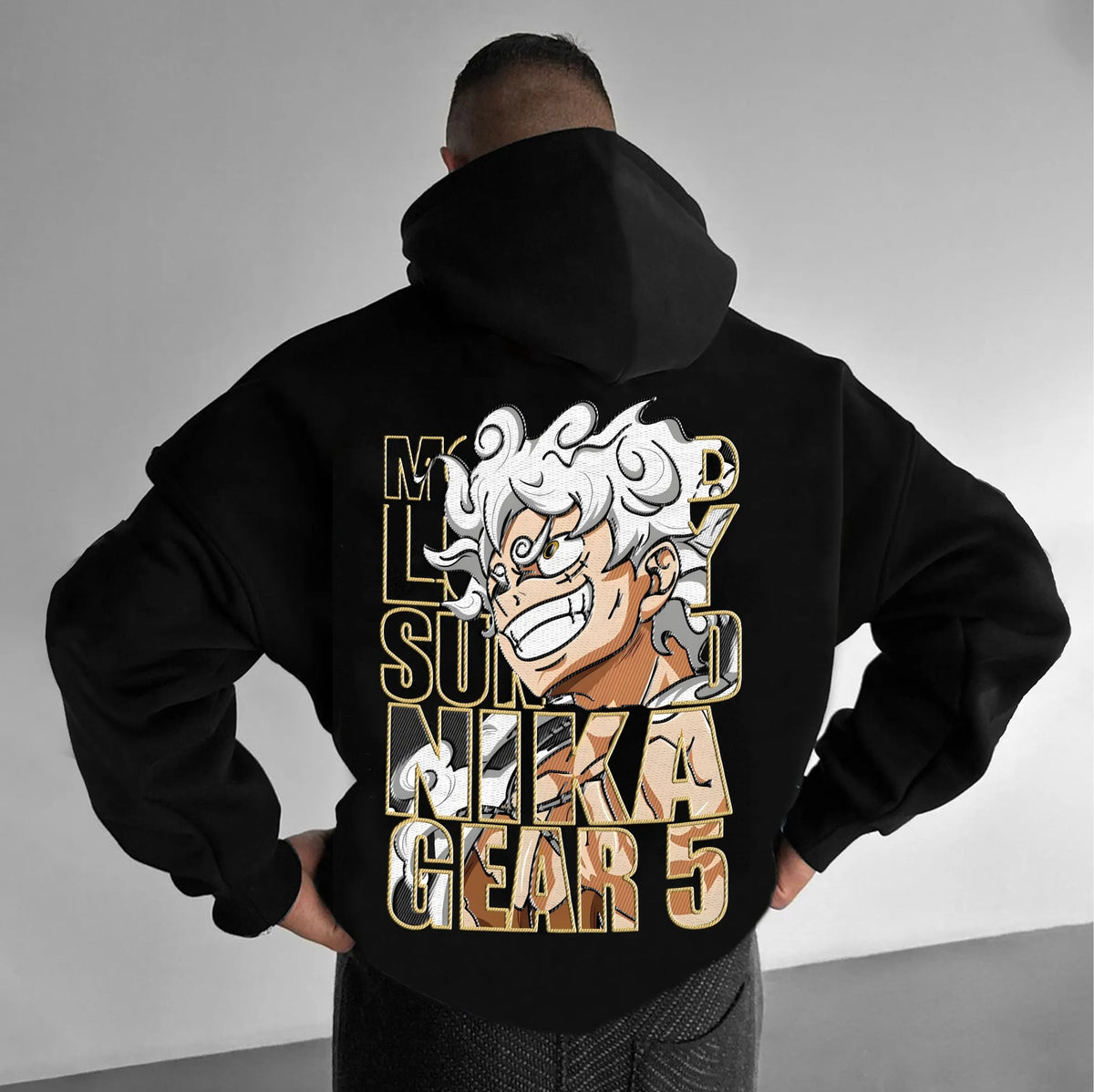 OP-Vintage Washed Luffy Hoodie