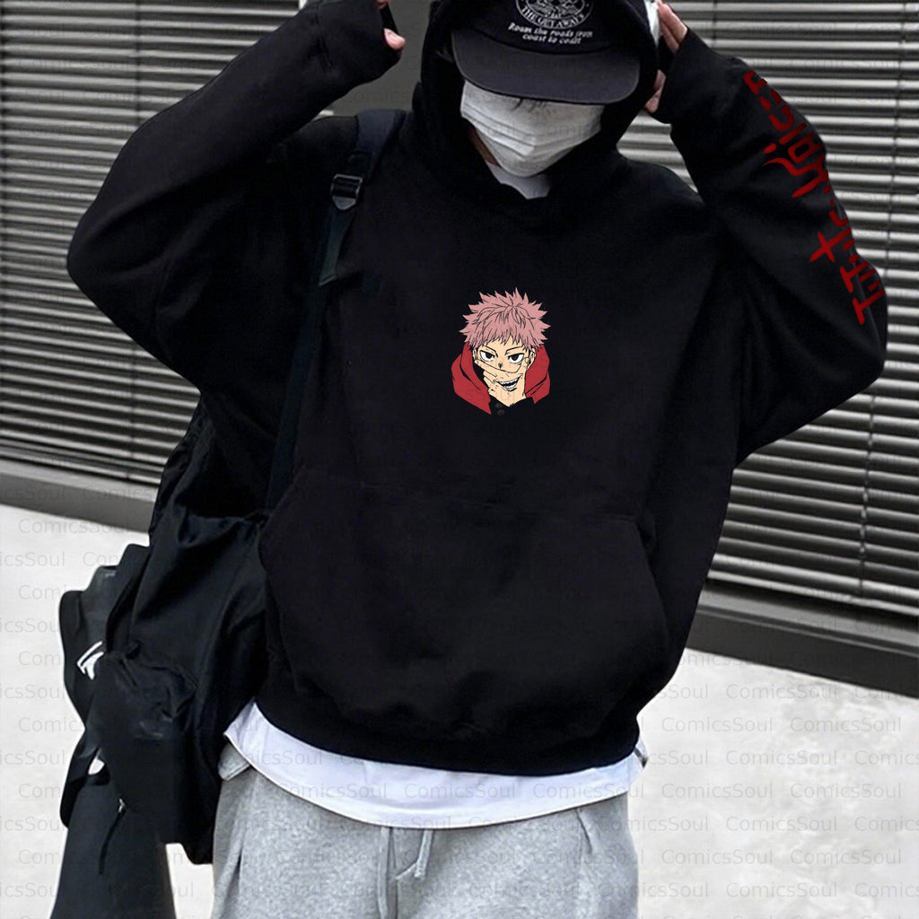 Unisex Anime Inspired Vintage Plush Hoodie