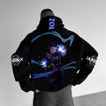 Plus Velvet Unisex Anime Graphic Streetwear Vintage Hoodie