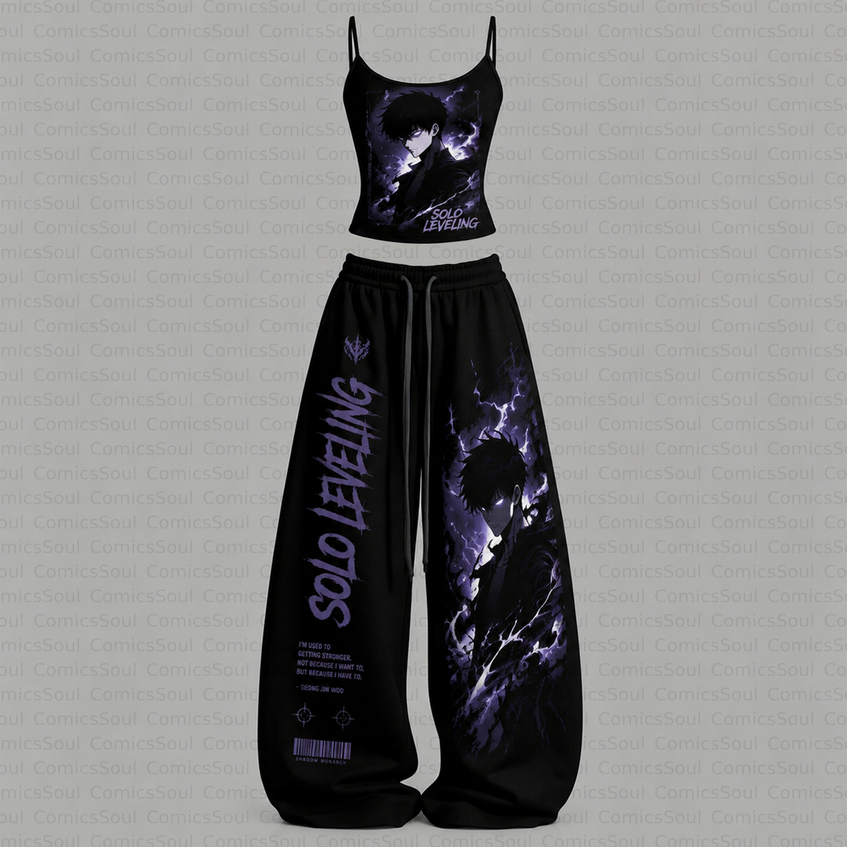 Solo Leveling Top & Elasticated Trousers Two-Piece Set