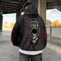 Unisex Anime Graphic Streetwear Vintage Washed Hoodie