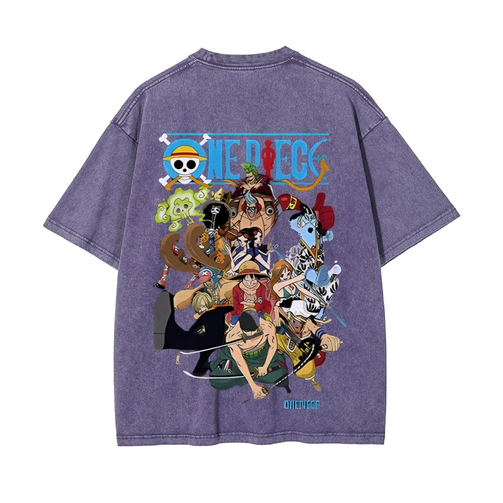 OP-Luffy Vintage Oversized T-Shirt