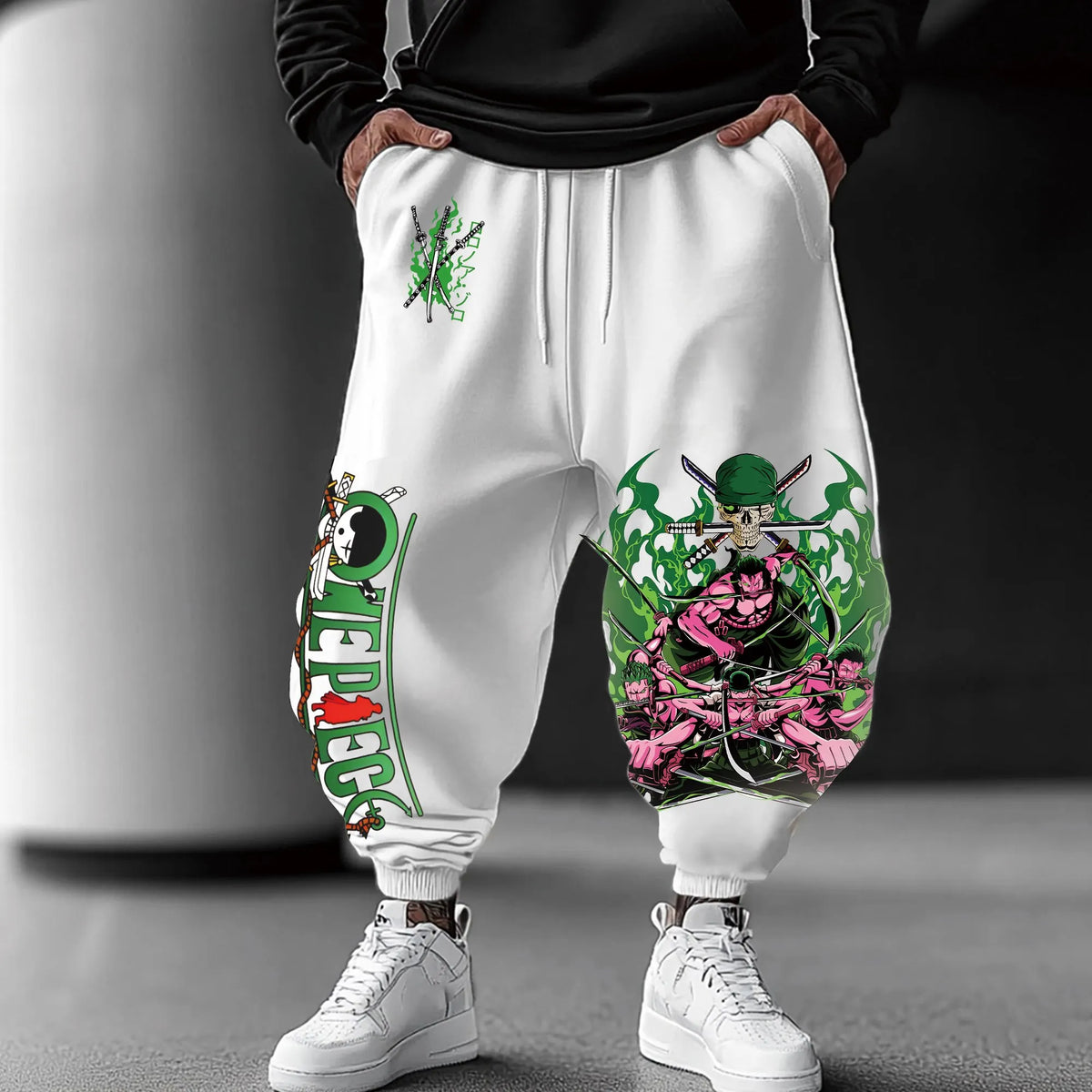 0P-Unisex Anime Inspired Vintage Pants