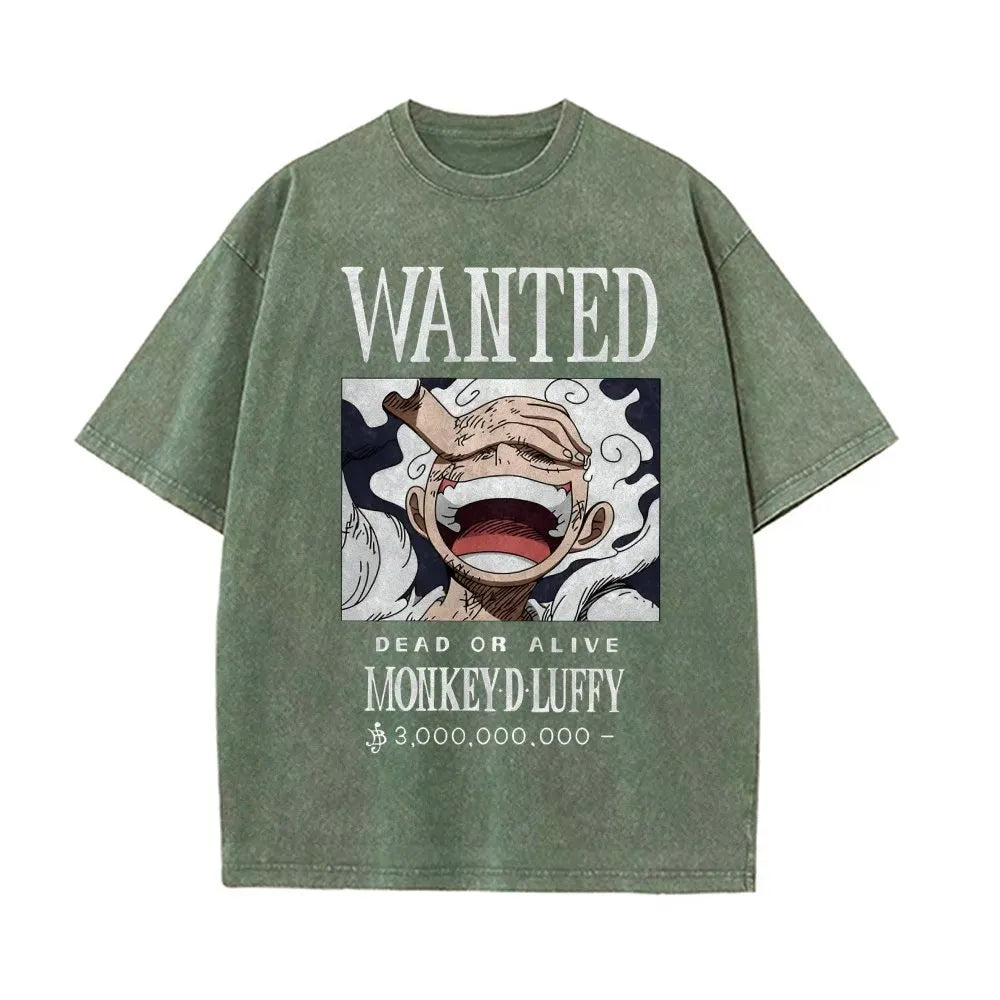 OP-Luffy Vintage Oversized T-Shirt