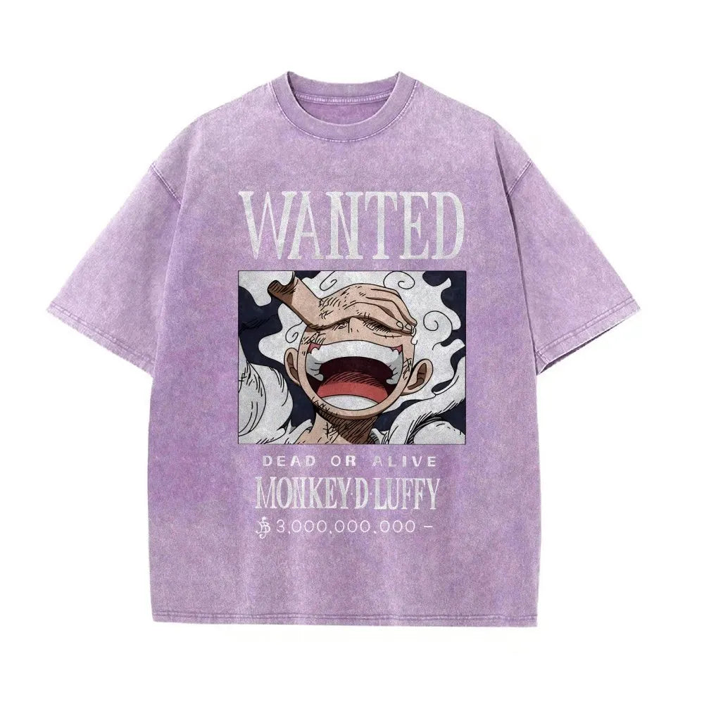 OP-Luffy Vintage Oversized T-Shirt