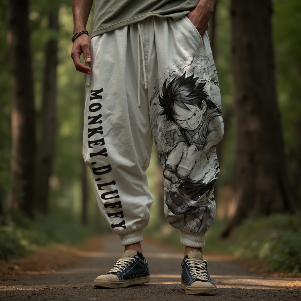 OP-Men's Casual Anime Pencil Pants