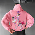 Plus Velvet Unisex Anime Graphic Streetwear Vintage Hoodie