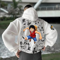 OP-Unisex Anime Inspired Vintage Plush Hoodie