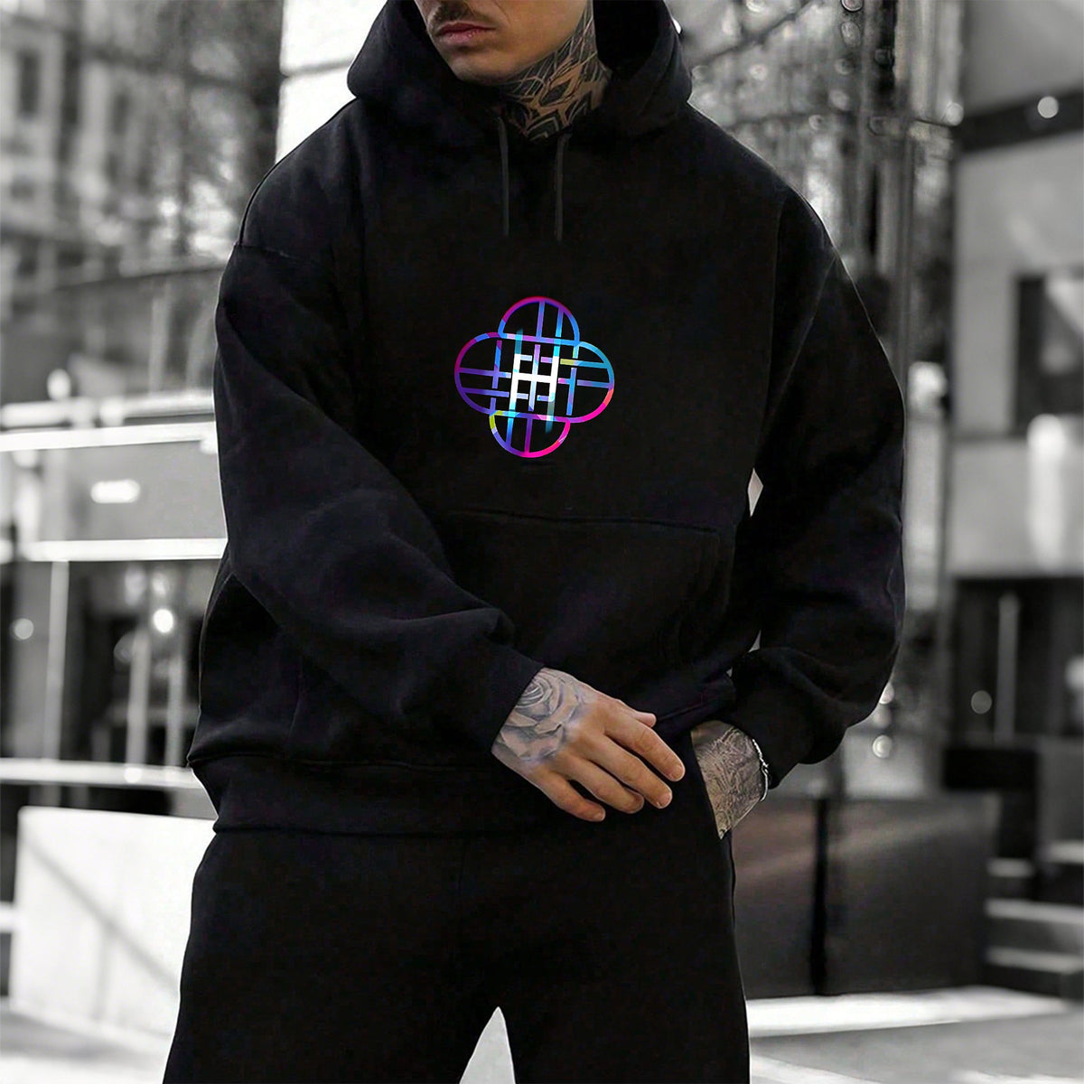 Plus Velvet Unisex Anime Graphic Streetwear Vintage Hoodie
