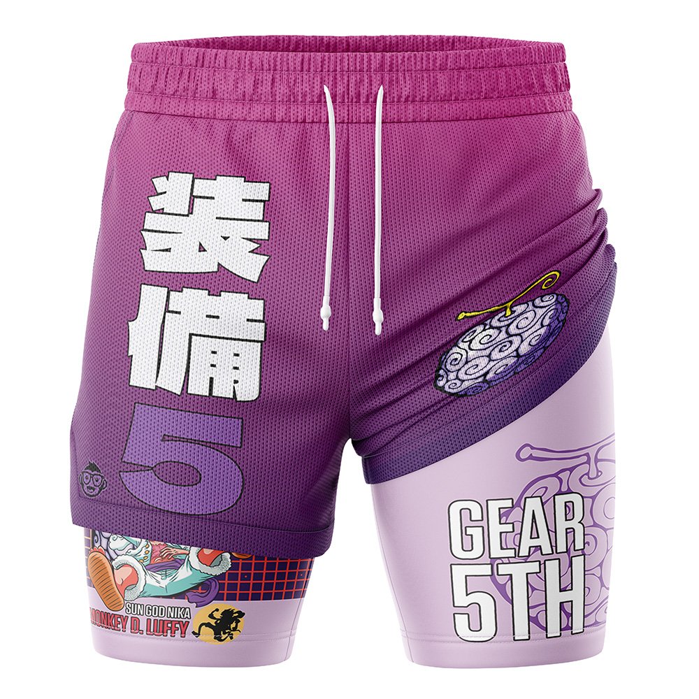 0P-5th Gear Luffy   2-in-1 Performance Shorts