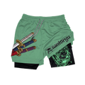 0P-Santoryu Anime Gym Performance Shorts