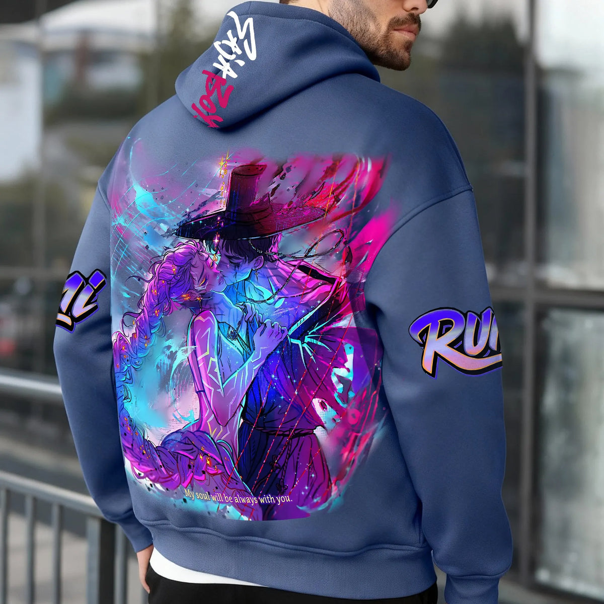 Unisex Graphic Streetwear Vintage Zipper Cardigan Plush Hoodie