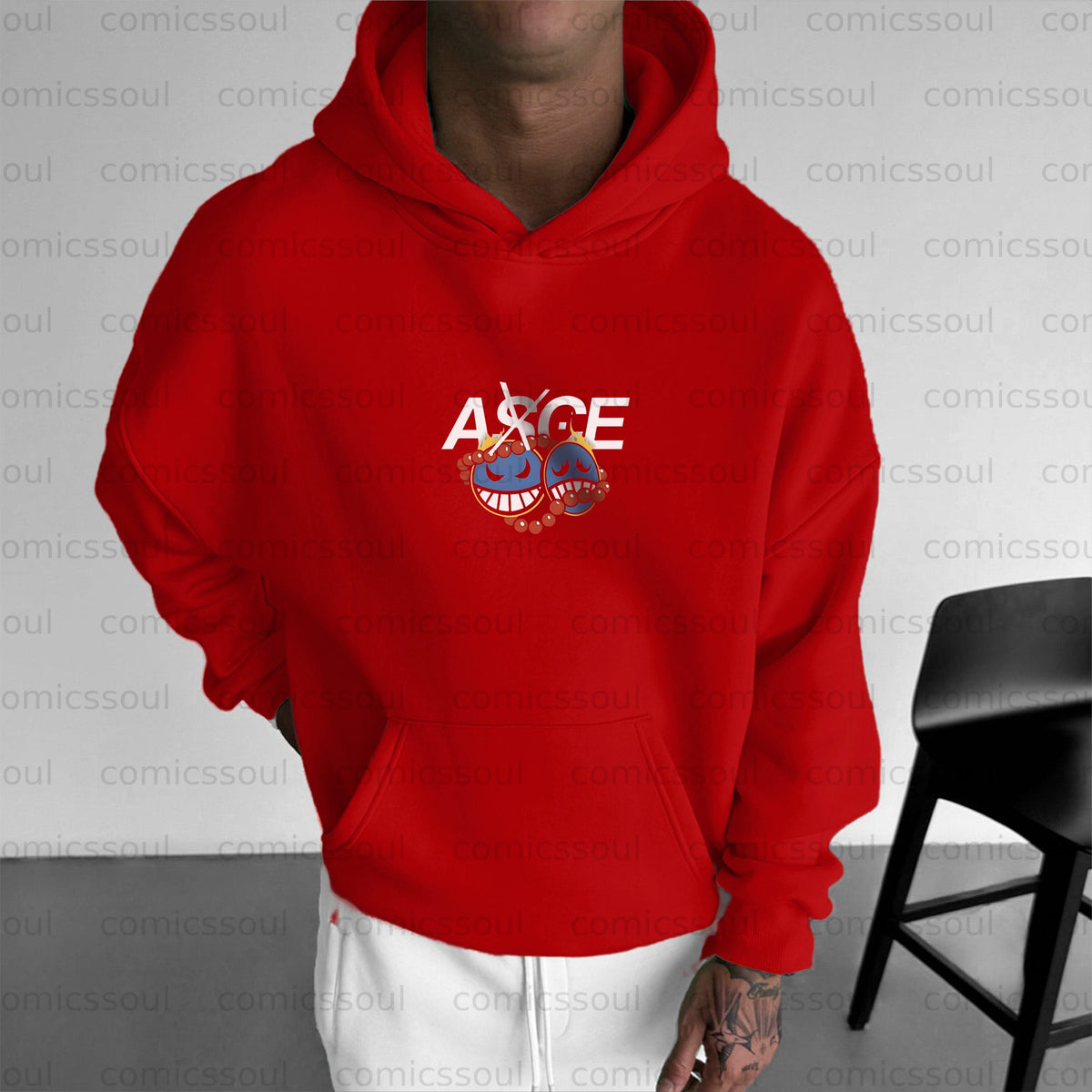 Unisex Anime Graphic Streetwear Vintage Hoodie
