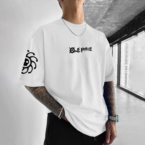 0P-Unisex Anime Inspired Vintage T-Shirt