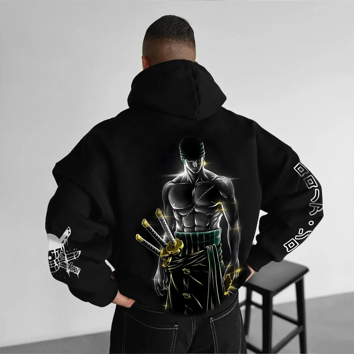 0P-Unisex Anime Graphic Streetwear Vintage Hoodie