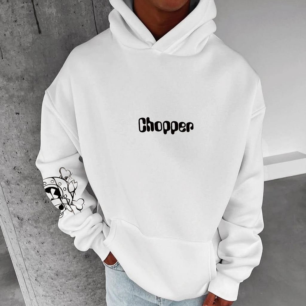 0P-Unisex Anime Graphic Streetwear Vintage Plush Hoodie