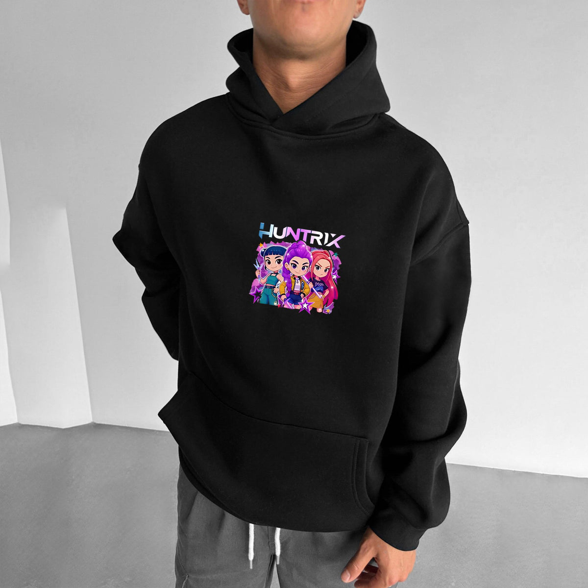 Plus Velvet Unisex Anime Graphic Streetwear Vintage Hoodie