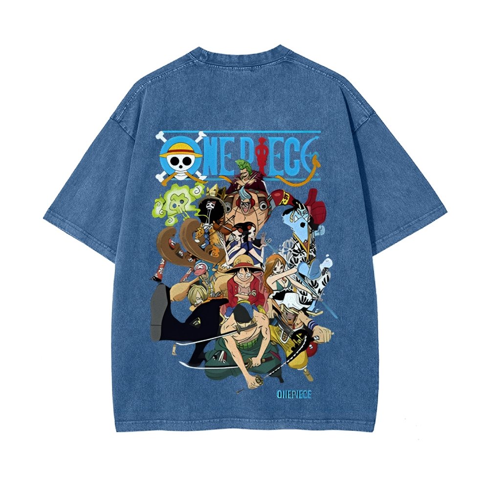 OP-Luffy Vintage Oversized T-Shirt