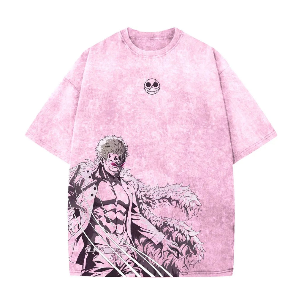 0P-Unisex Anime Inspired Vintage T-Shirt