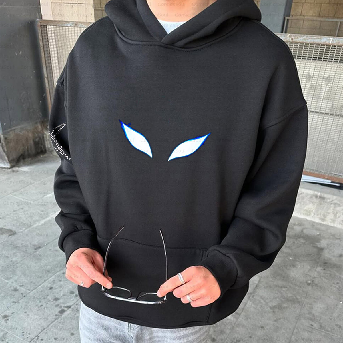 Unisex Anime Inspired Vintage Plush Hoodie