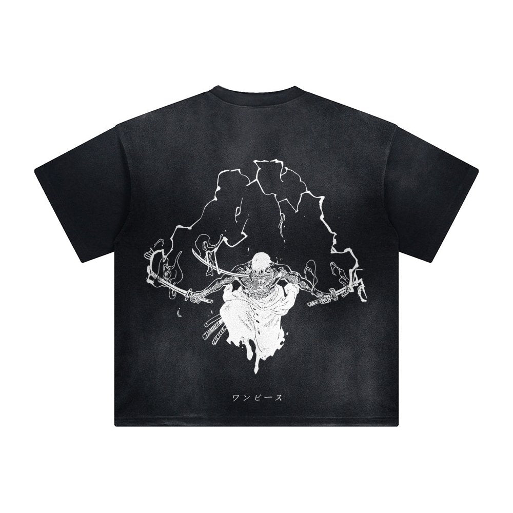 OP-Vintage Washed Tee  Zoro