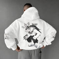 0P-Unisex Anime Graphic Streetwear Vintage Plush Hoodie