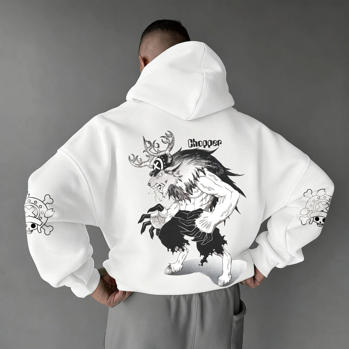 0P-Unisex Anime Graphic Streetwear Vintage Plush Hoodie