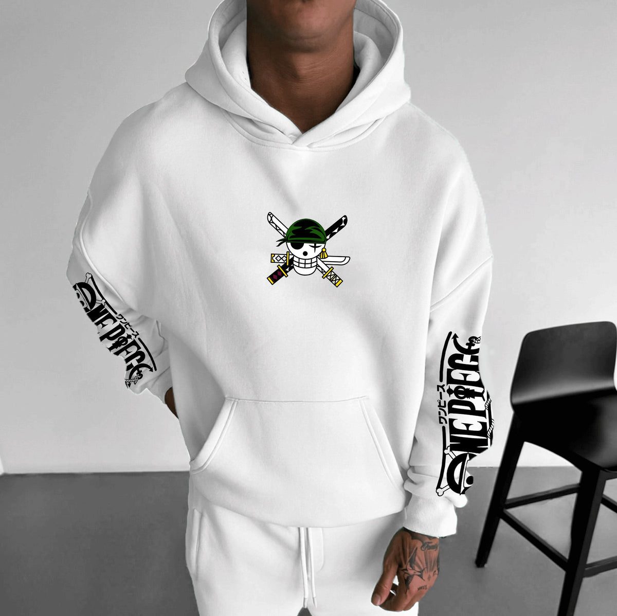 0P-Unisex Anime Graphic Streetwear Vintage Hoodie