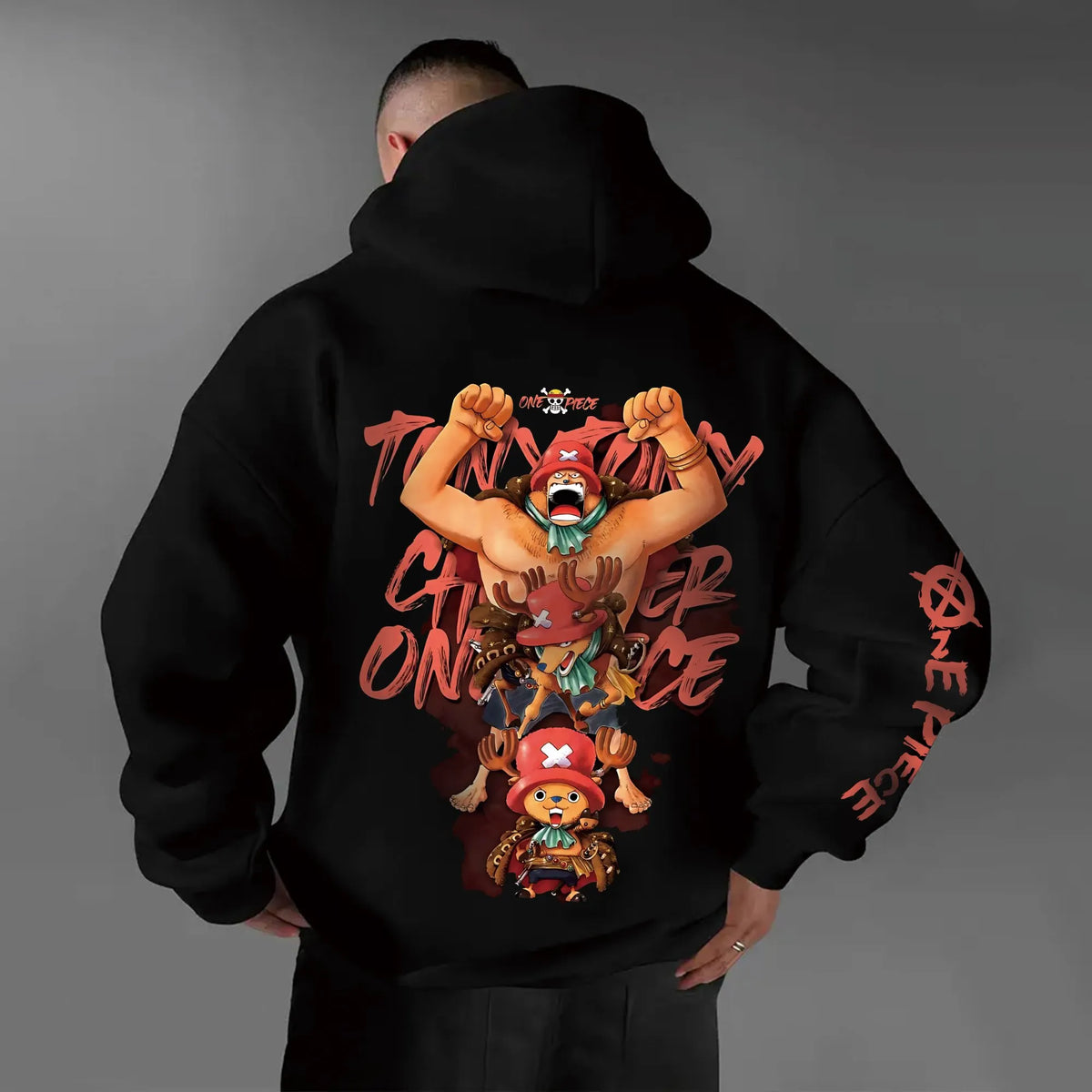 0P-Unisex Anime Graphic Streetwear Vintage Plush Hoodie