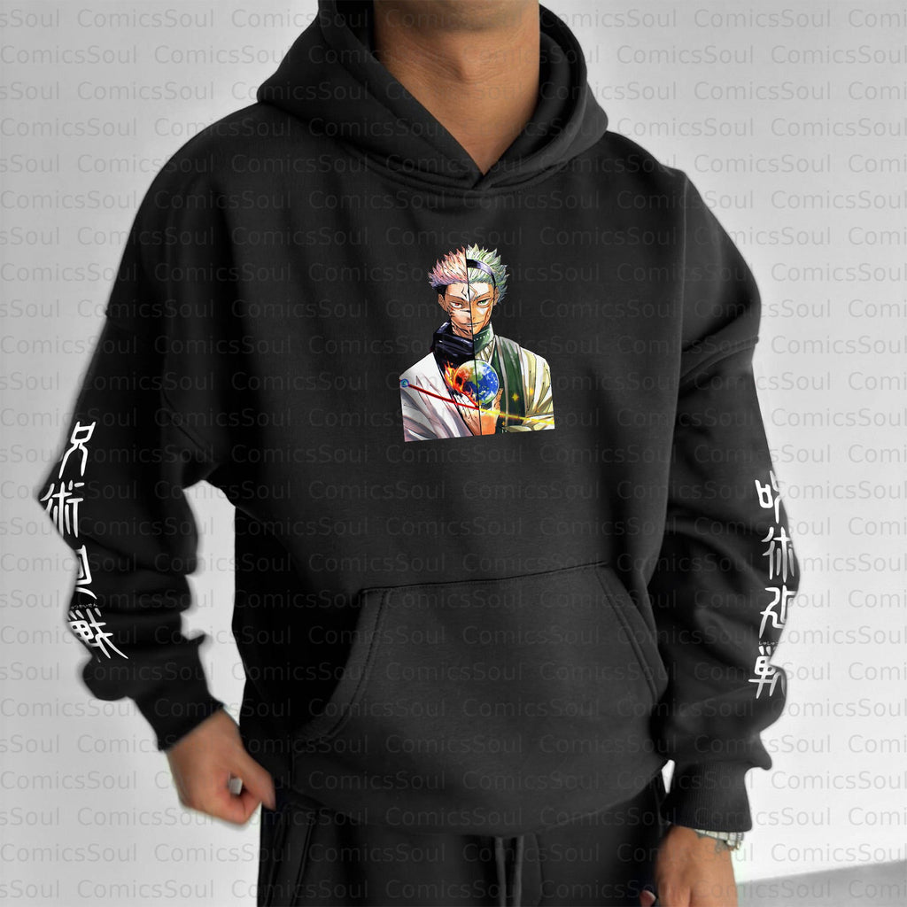 Unisex Anime Graphic Streetwear Vintage Hoodie丨Comicssoul