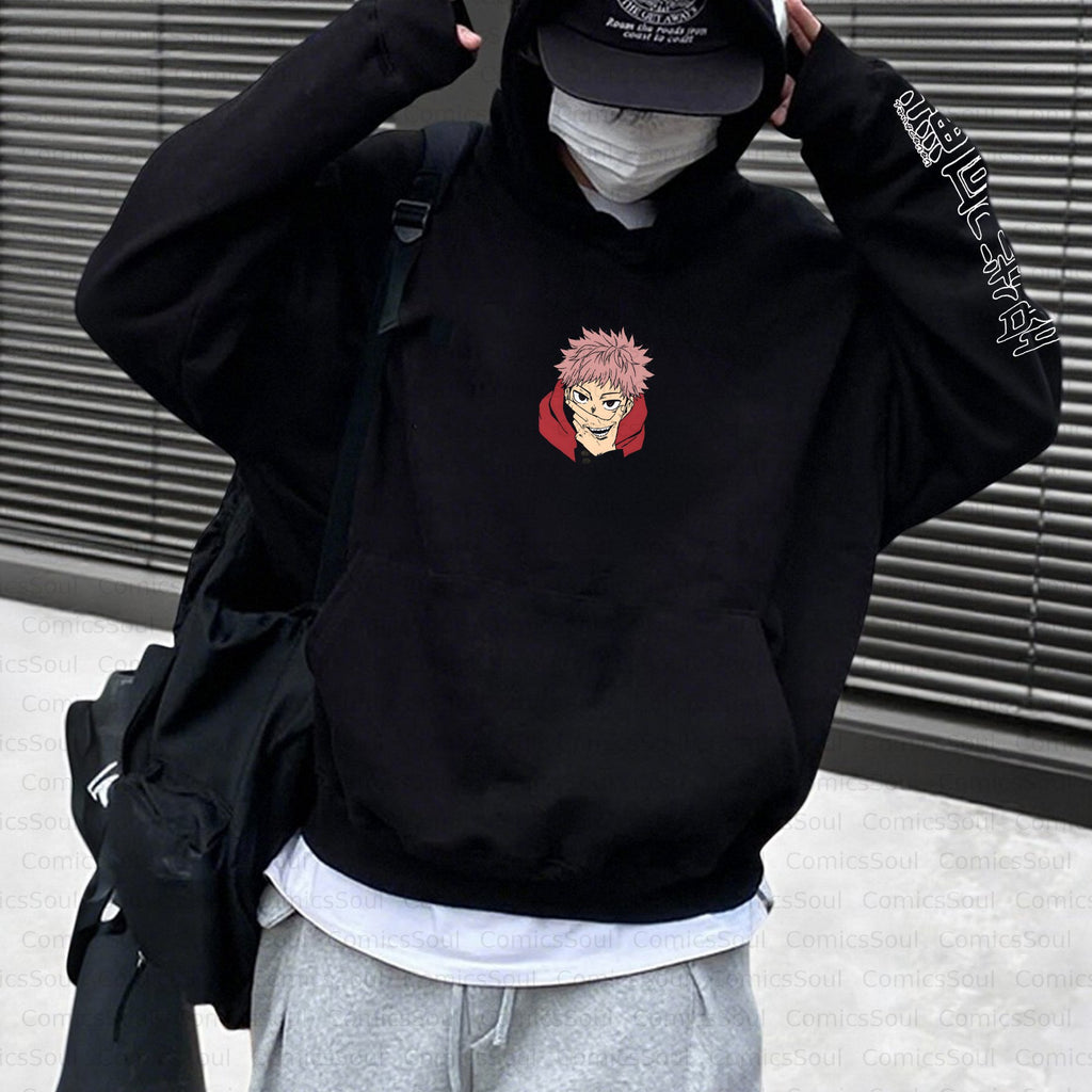 Unisex Anime Inspired Vintage Plush Hoodie