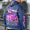 Unisex Graphic Streetwear Vintage Zipper Cardigan Plush Hoodie