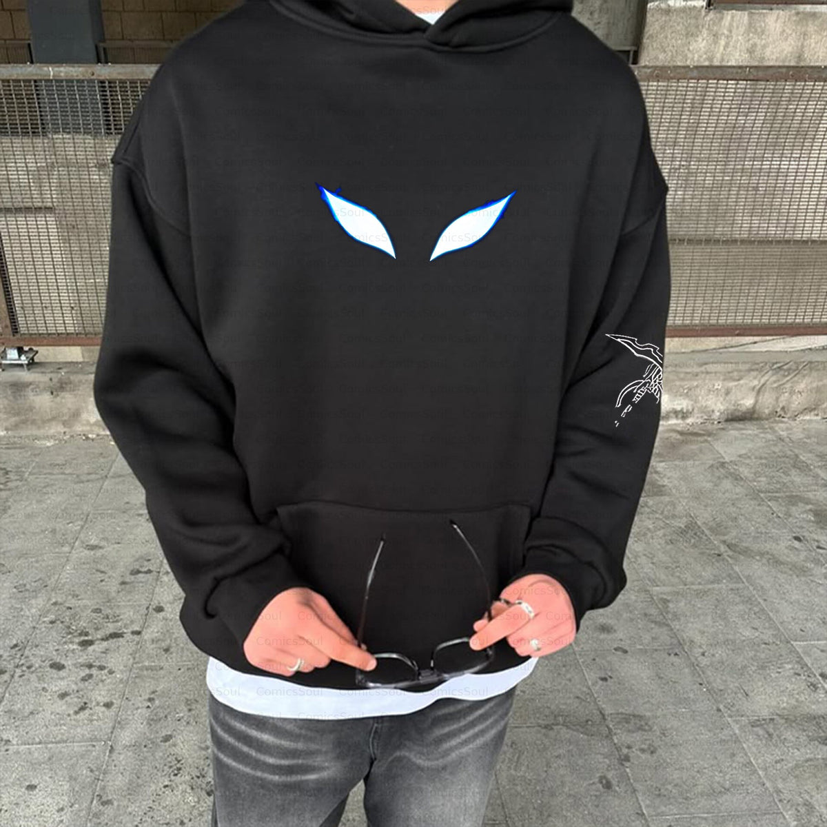 Unisex Anime Inspired Vintage Plush Hoodie