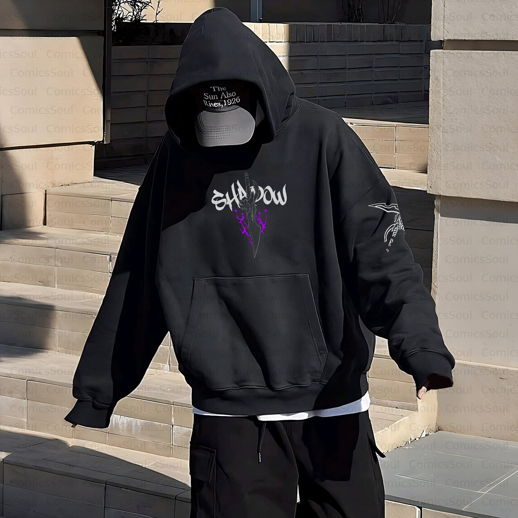 Unisex Anime Inspired Vintage Plush Hoodie